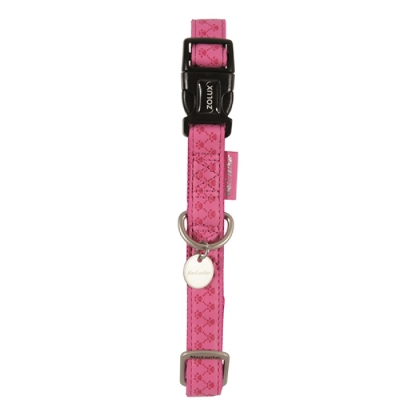 Macleather halsband roze