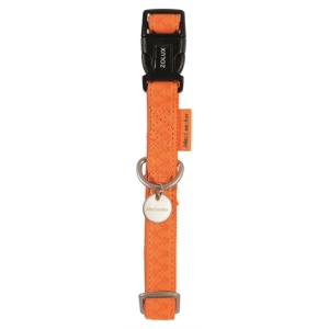 Macleather halsband oranje