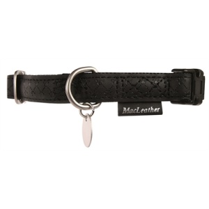 Macleather halsband zwart