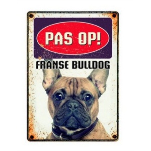 Plenty gifts waakbord blik franse bulldog