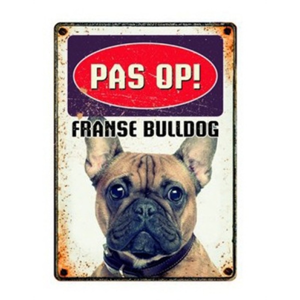 Plenty gifts waakbord blik franse bulldog