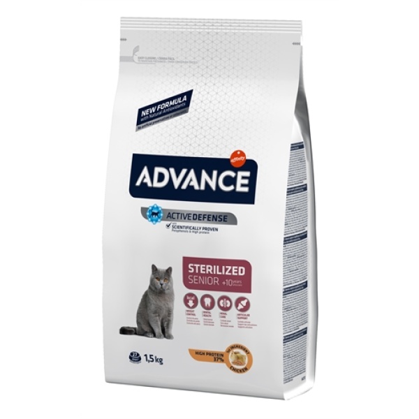 Advance cat sterilized sensitive senior 10+