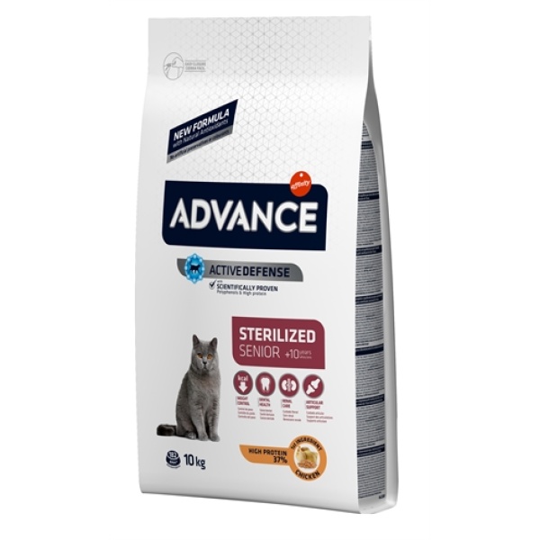 Advance cat sterilized sensitive senior 10+