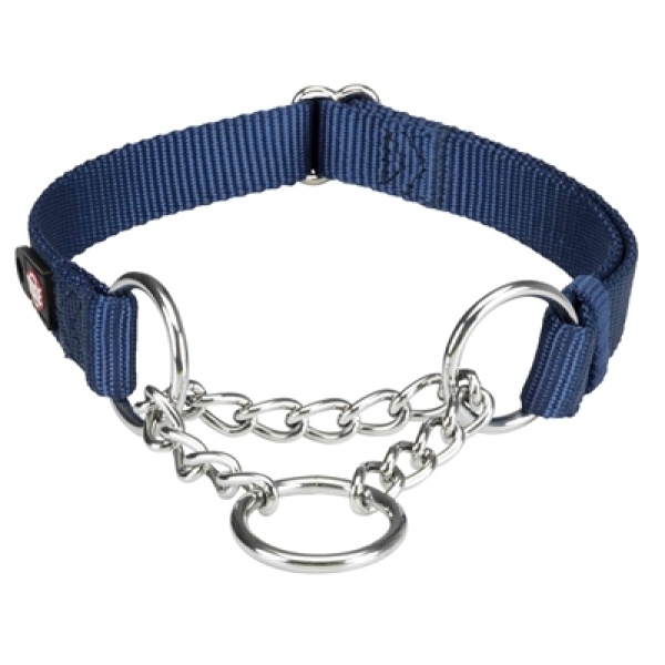 Trixie halsband hond premium anti-trek indigo