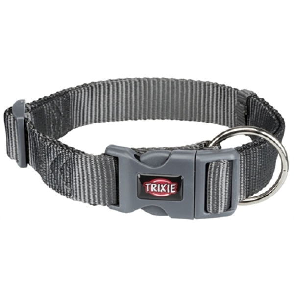 Trixie halsband hond premium grafiet grijs