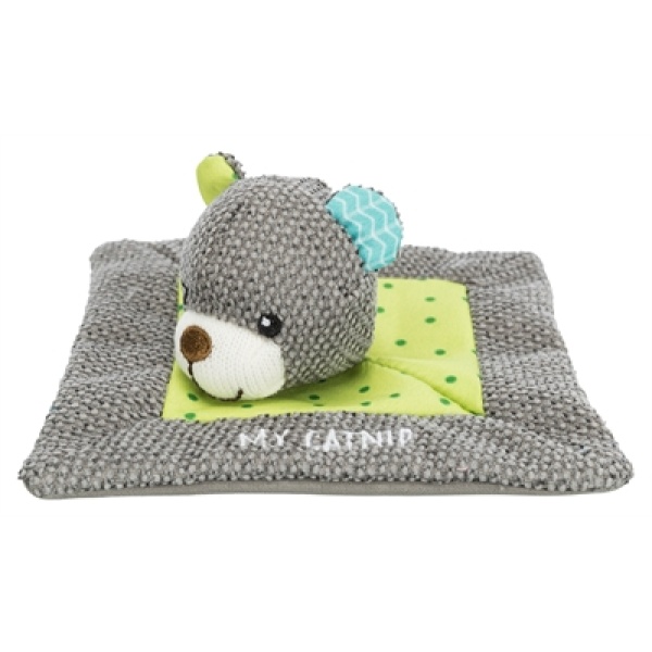 Trixie junior knuffeldoek beer met kattenkruid / catnip