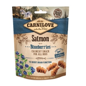 Carnilove crunchy snack zalm / blauwe bes