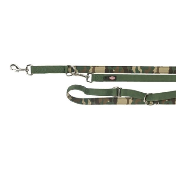 Trixie hondenriem premium neopreen camouflage groen