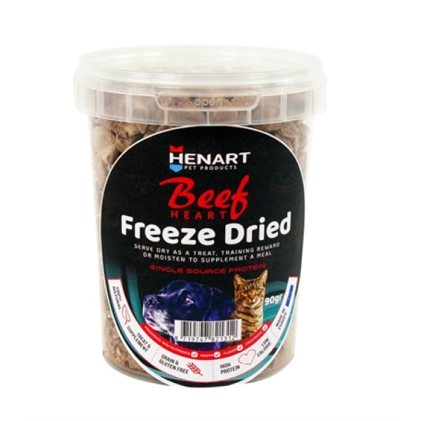 Henart freeze dried beef heart