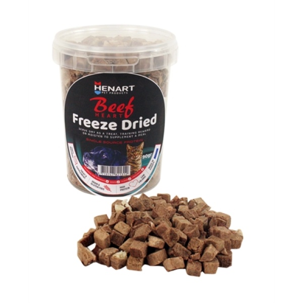 Henart freeze dried beef heart