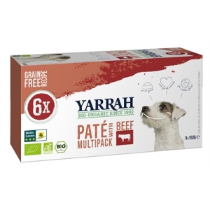 Yarrah dog alu pate multipack beef / chicken