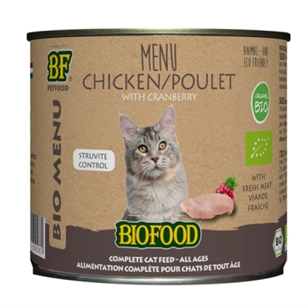 Biofood organic kat kip menu blik