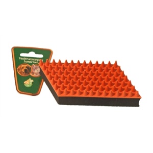 Boon rubber massageborstel oranje / zwart