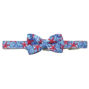 Croci halsband hond reef print blauw / rood