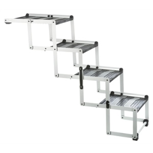 Trixie vouwtrap 4-delig aluminium / kunststof / tpr tot 75 kg