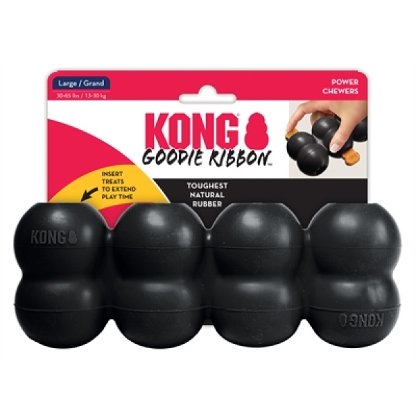 Kong extreme goodie ribbon zwart