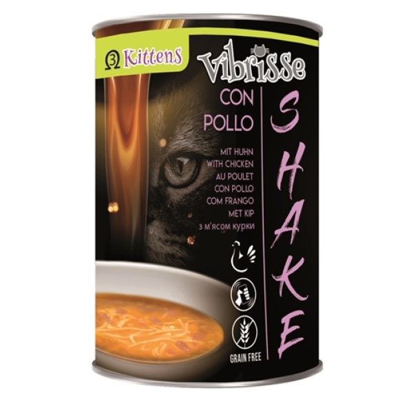 Vibrisse shake kitten+ kip met omega3