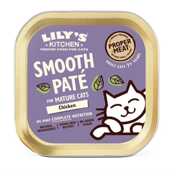 Lily’s kitchen cat mature smooth pate chicken