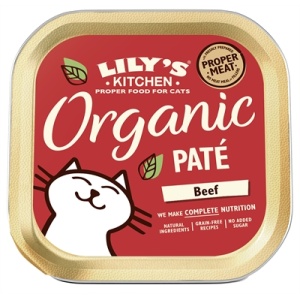 Lily’s kitchen cat organic beef pate