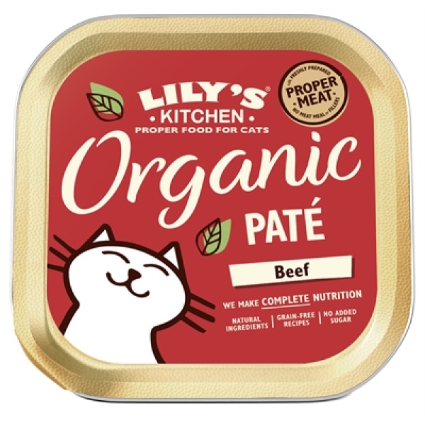 Lily’s kitchen cat organic beef pate