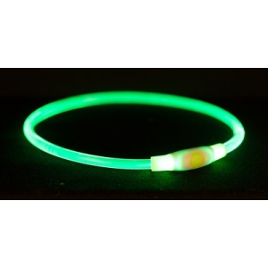 Trixie halsband usb flash light lichtgevend oplaadbaar groen