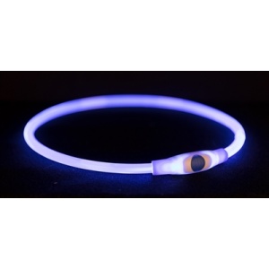 Trixie halsband usb flash light lichtgevend oplaadbaar blauw