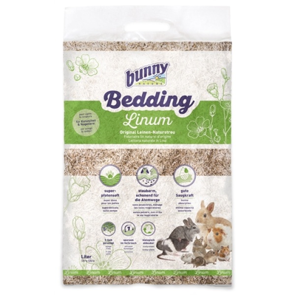 Bunny nature bunnybedding linum vlasvezel