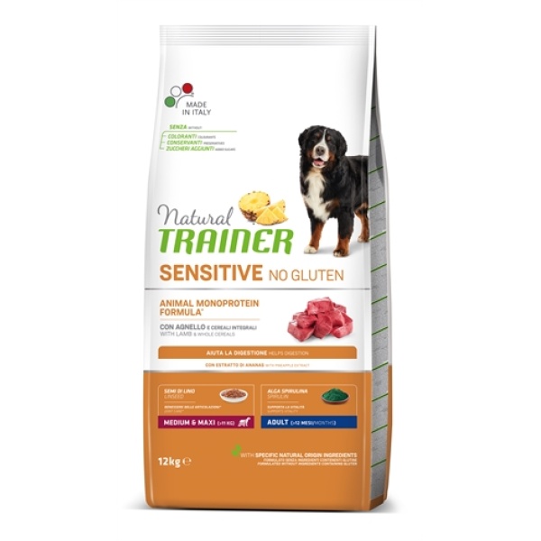 Natural trainer sensitive adult medium lamb glutenvrij