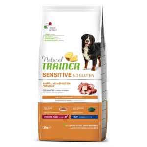 Natural trainer sensitive adult medium duck glutenvrij