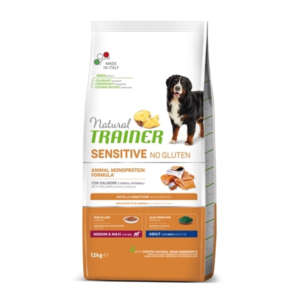 Natural trainer sensitive adult medium salmon glutenvrij