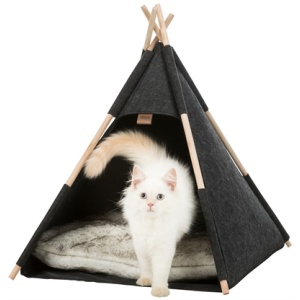 Trixie kattenmand tipi vilt antraciet