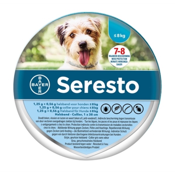 Seresto teken- en vlooienband kleine hond