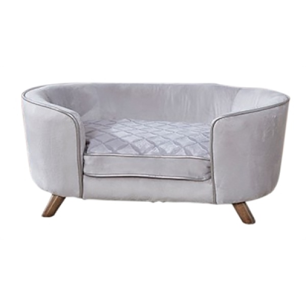 Enchanted hondenmand / sofa quicksilver zilverkleurig