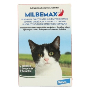 Milbemax tablet ontworming kleine kat/kitten