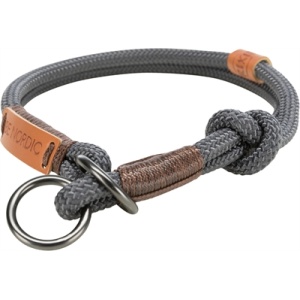 Trixie halsband hond be nordic slip met stop donkergrijs / bruin