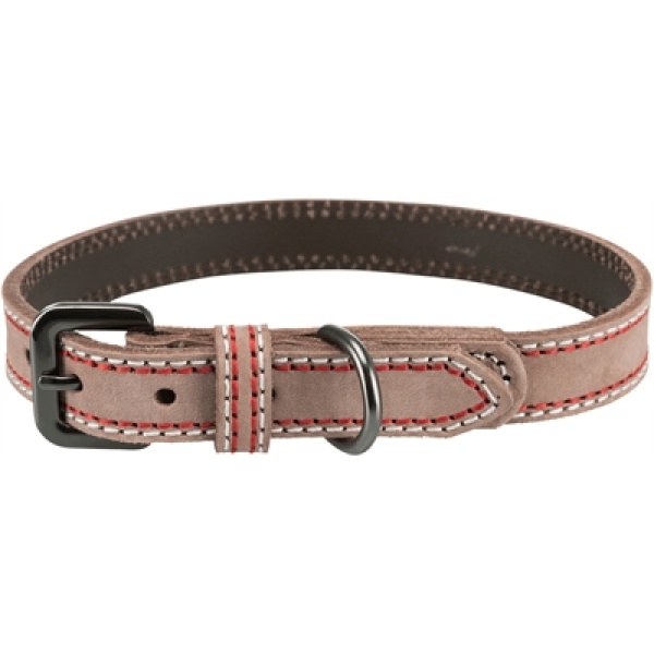 Trixie halsband hond native leer cappuccino