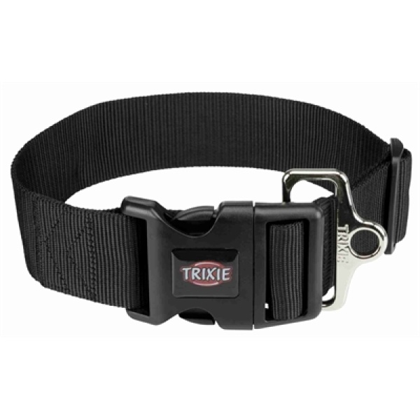 Trixie halsband hond premium zwart