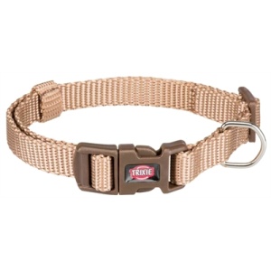 Trixie halsband hond premium karamel beige