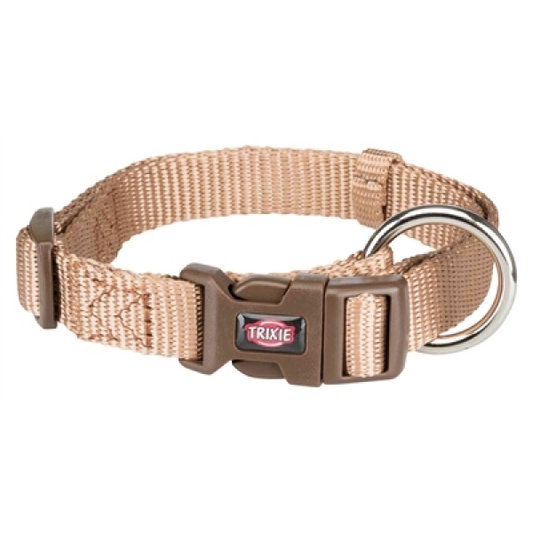 Trixie halsband hond premium karamel beige