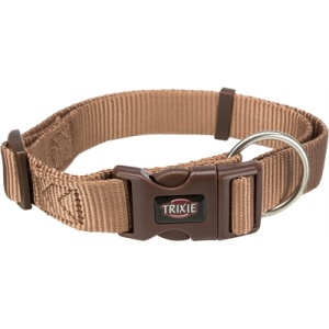 Trixie halsband hond premium karamel beige