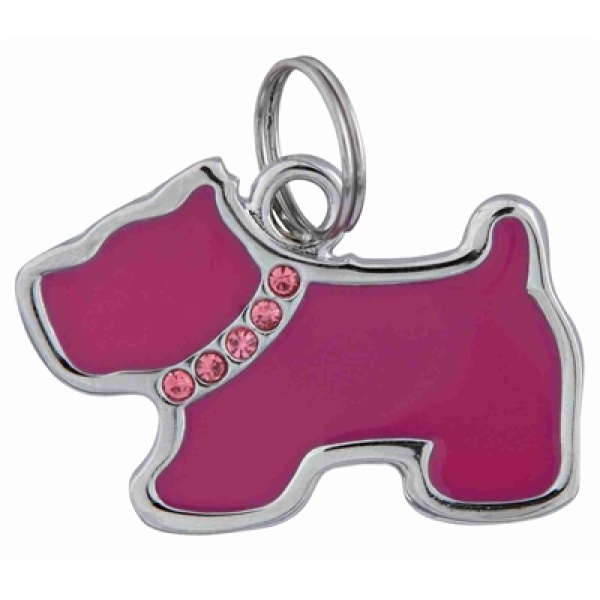 Trixie sieraad-adreshanger hond met strass assorti