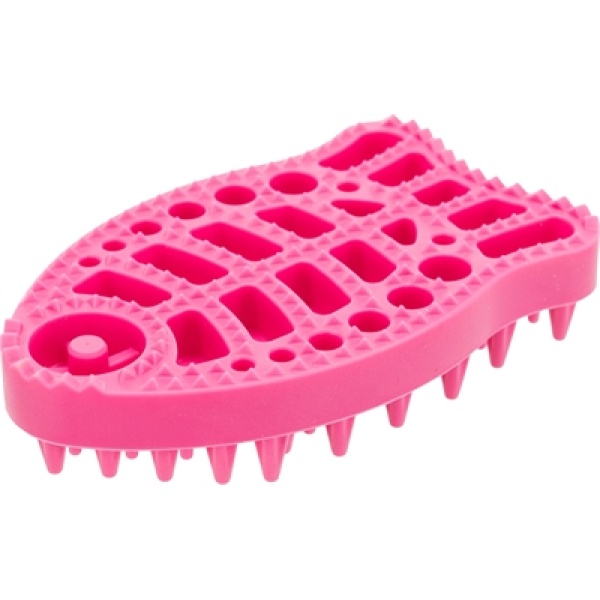 Trixie massageborstel silicone roze