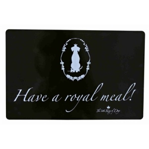 Trixie placemat king of dogs have a royal meal! zwart