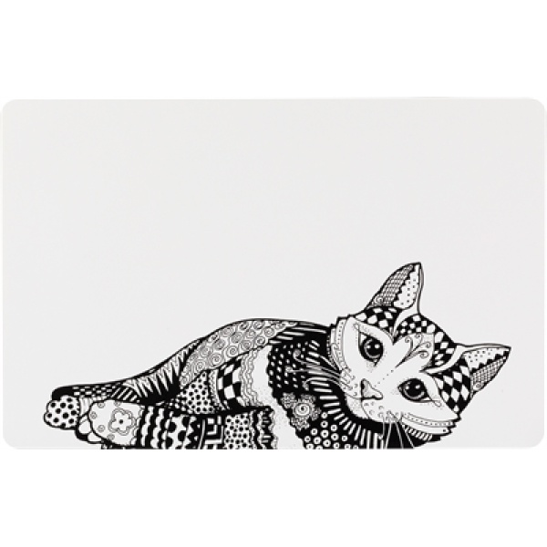 Trixie placemat kat wit / zwart