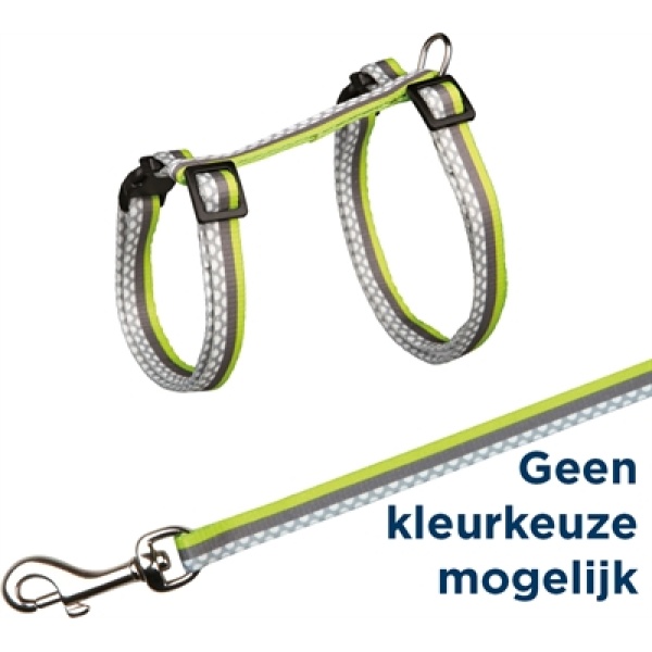 Trixie kattentuig met riem freshline spot assorti