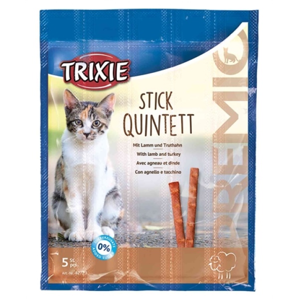 Trixie premio stick quintet lam / kalkoen