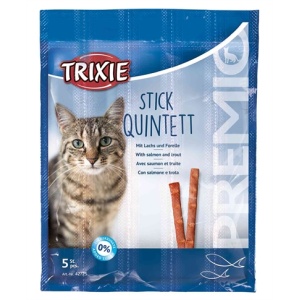 Trixie premio stick quintett zalm / forel