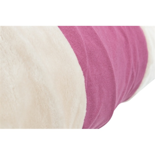 Trixie speeltunnel pluche beige / fuchsia