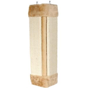 Trixie krabplank hoek sisaltapijt / pluche met catnip naturel / beige