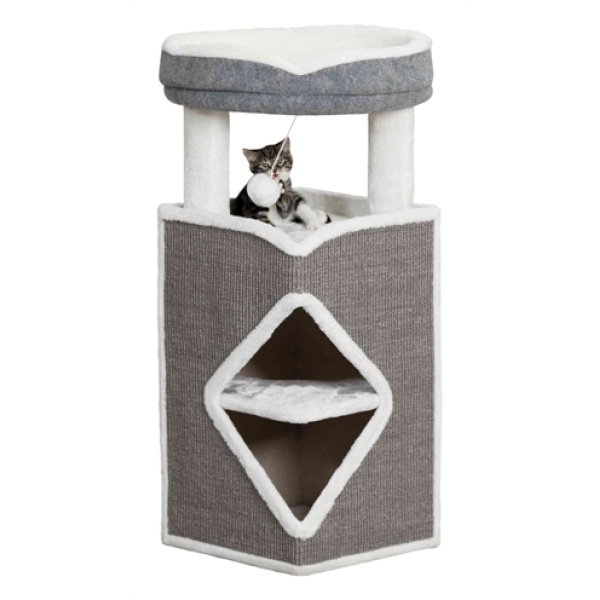 Trixie cat tower arma grijs / wit